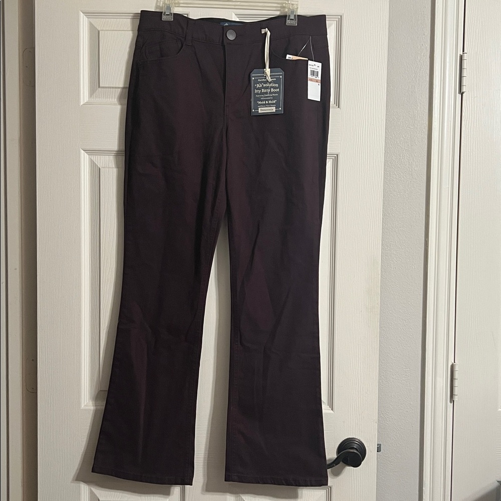 Democracy Ryland Itty Bitty Boot Cut Deep Purple Jeans Size 12 - Picture 2 of 10